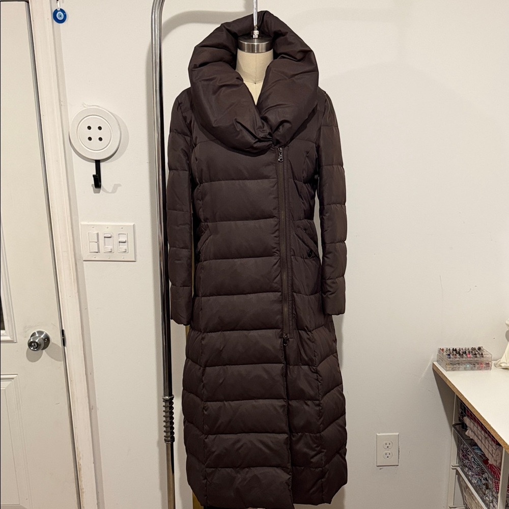 Kenneth Cole New York Dark Brown Puffer Coat